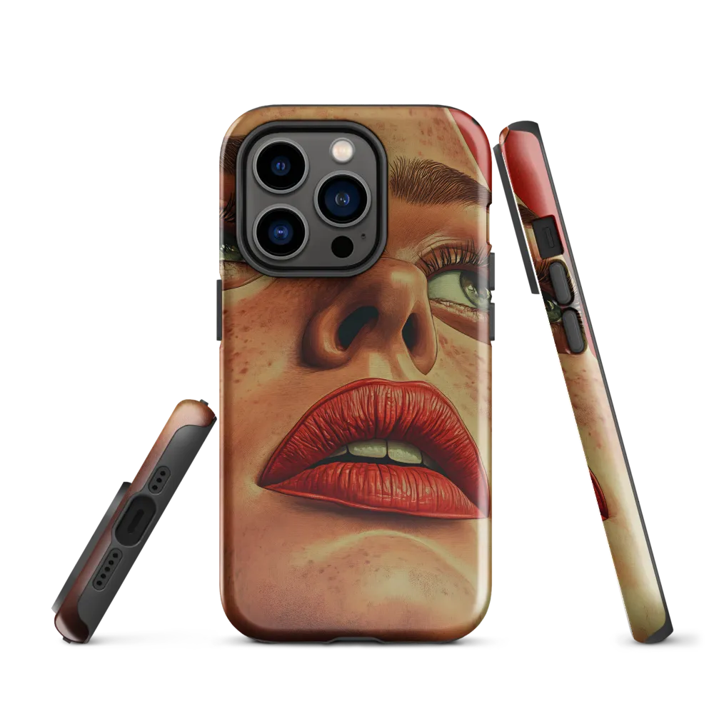 Red Intensity: A Portrait of Elegance