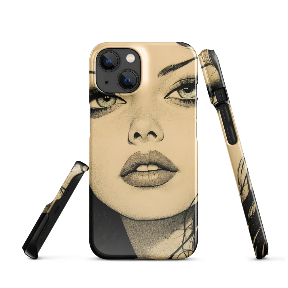 Enigmatic Gaze | Phone Case |  14 | Snap Case | Glossy