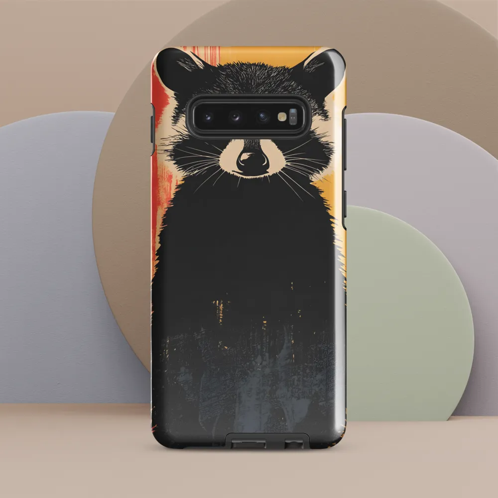 Whimsical Raccoon Portrait | Phone Case |  S10 Plus | Tough Case | Glossy