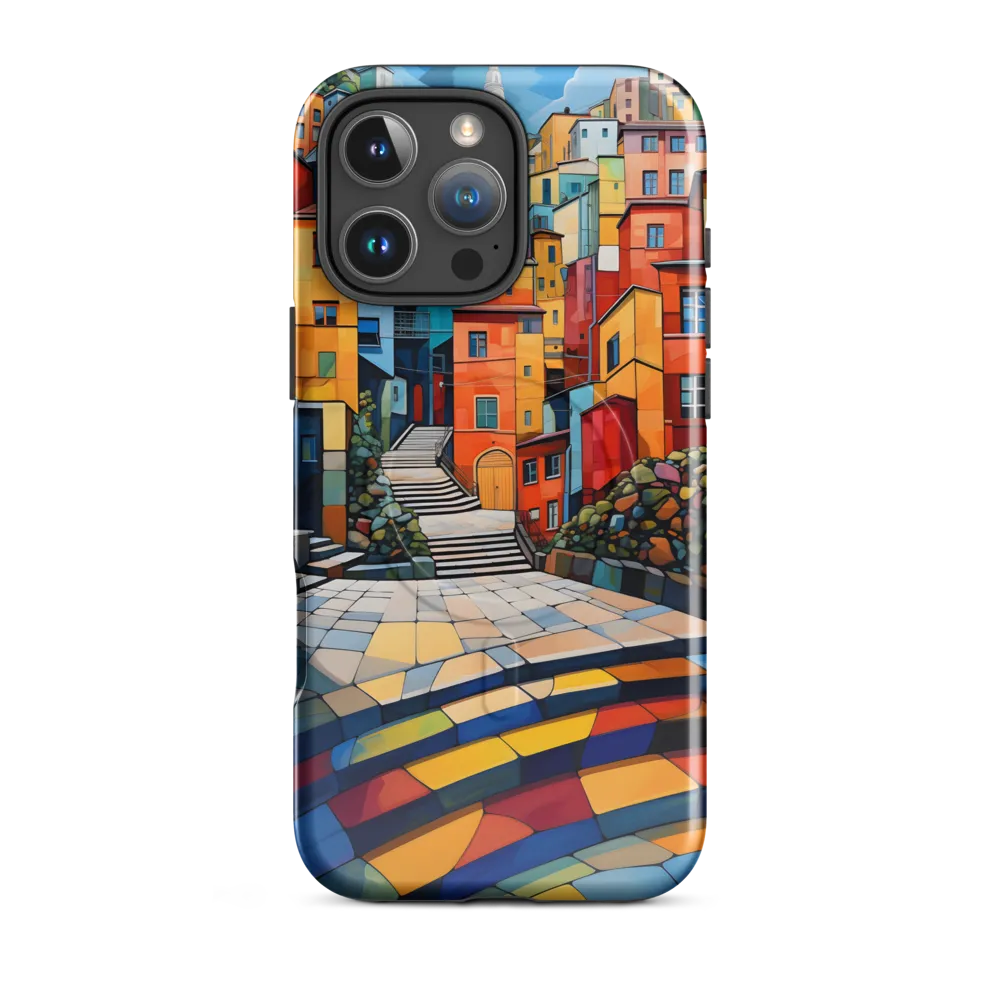 Vibrant Village: A Cubist Journey