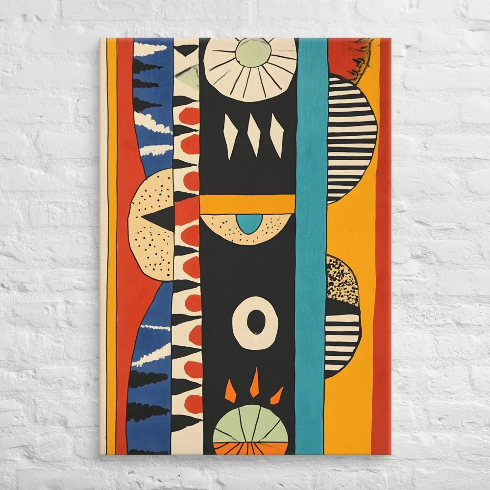 Playful Geometry: A Modern Abstract Exploration | Canvas | 28″×40″