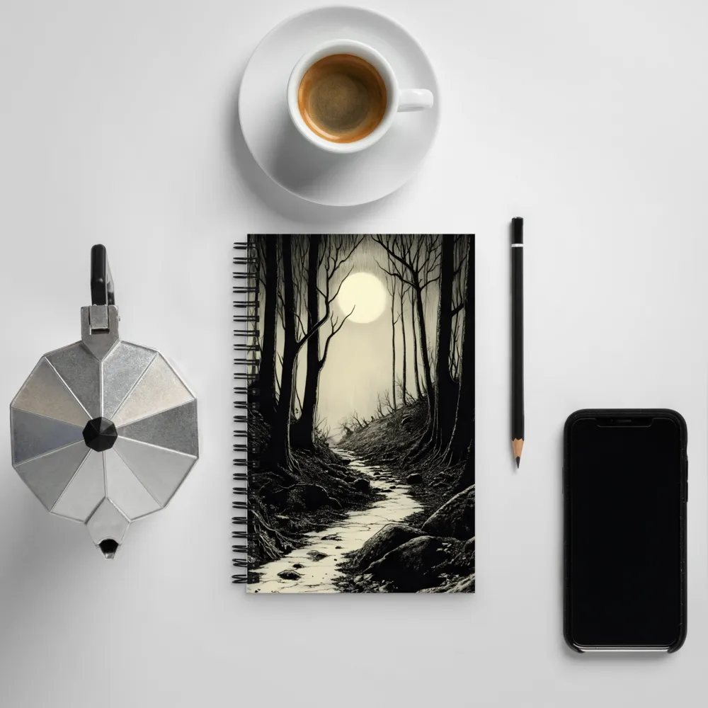 Whispers of the Moonlit Forest | Spiral Notebook