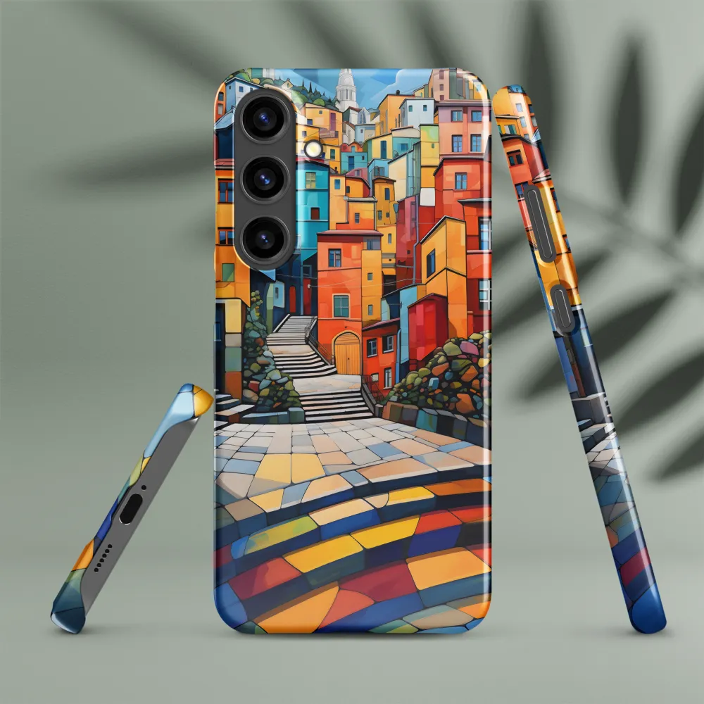 Vibrant Village: A Cubist Journey