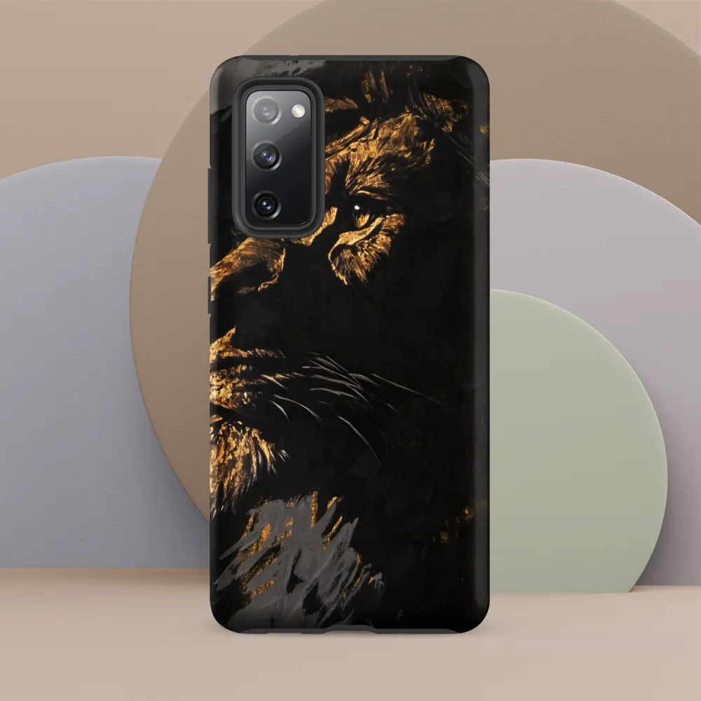 Majestic Gaze: The Golden Lion