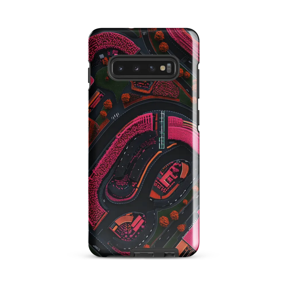 Urban Floral Symphony | Phone Case |  S10 Plus | Tough Case | Glossy