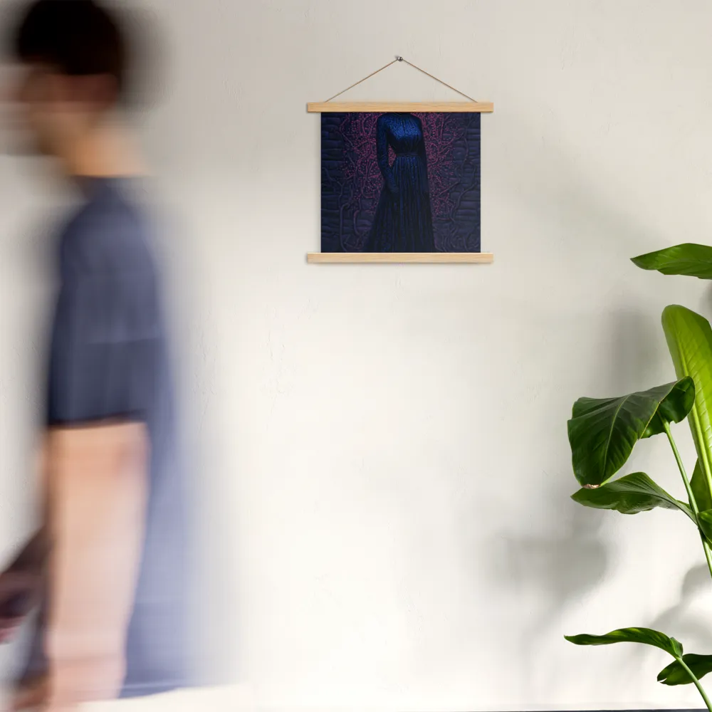 Veil of Enigma | Poster With Oak Wood Hanger | 14″×14″