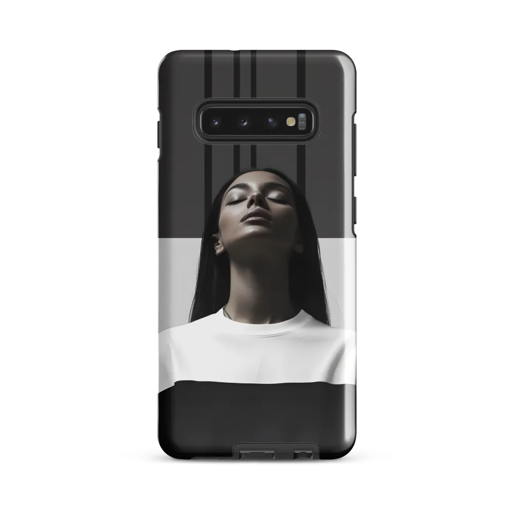 Serenity in Monochrome | Phone Case |  S10 Plus | Tough Case | Glossy