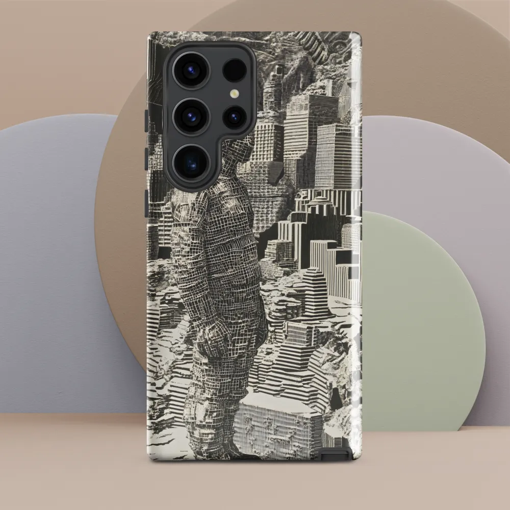 Contemplation in an Abstract Landscape | Phone Case |  S23 Ultra | Tough Case | Glossy