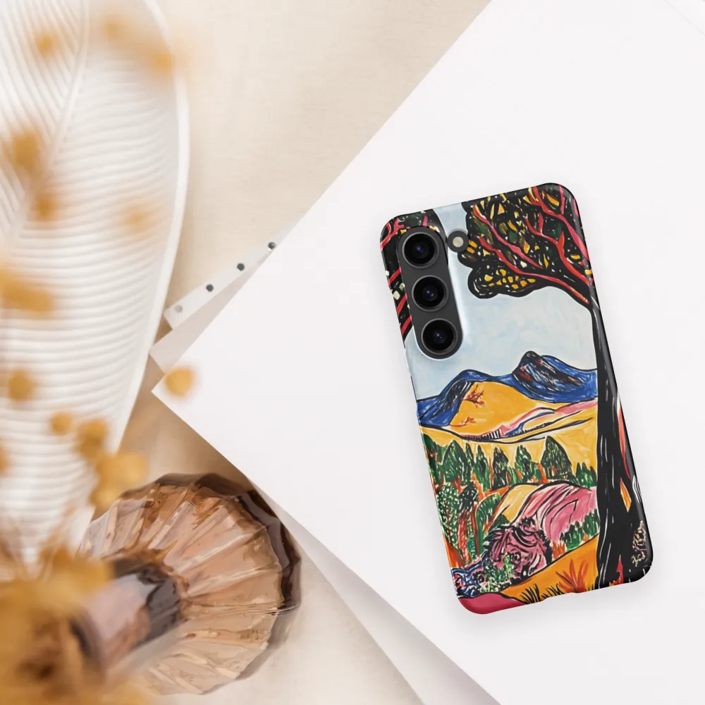 Vibrant Nature's Embrace | Phone Case |  S23 | Snap Case | Matte