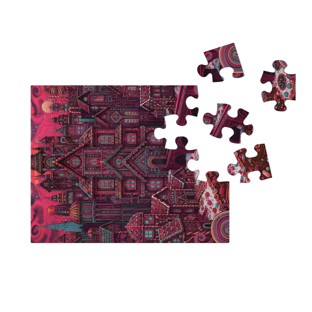 Gingerbread City 
 Jigsaw Puzzle in Tin Box