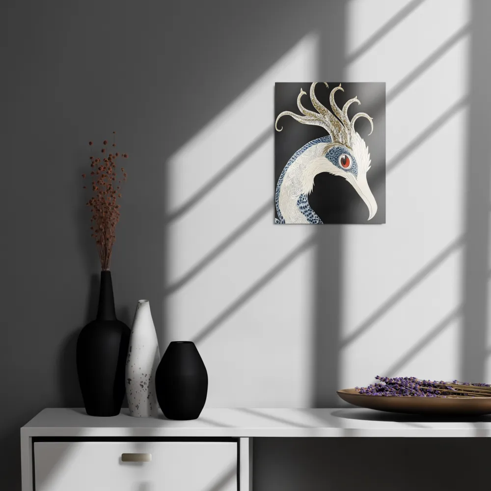 Elegance of the Majestic Peacock | Metal Print | 11″×14″