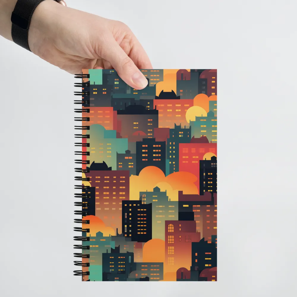 Twilight in the Concrete Jungle | Spiral Notebook