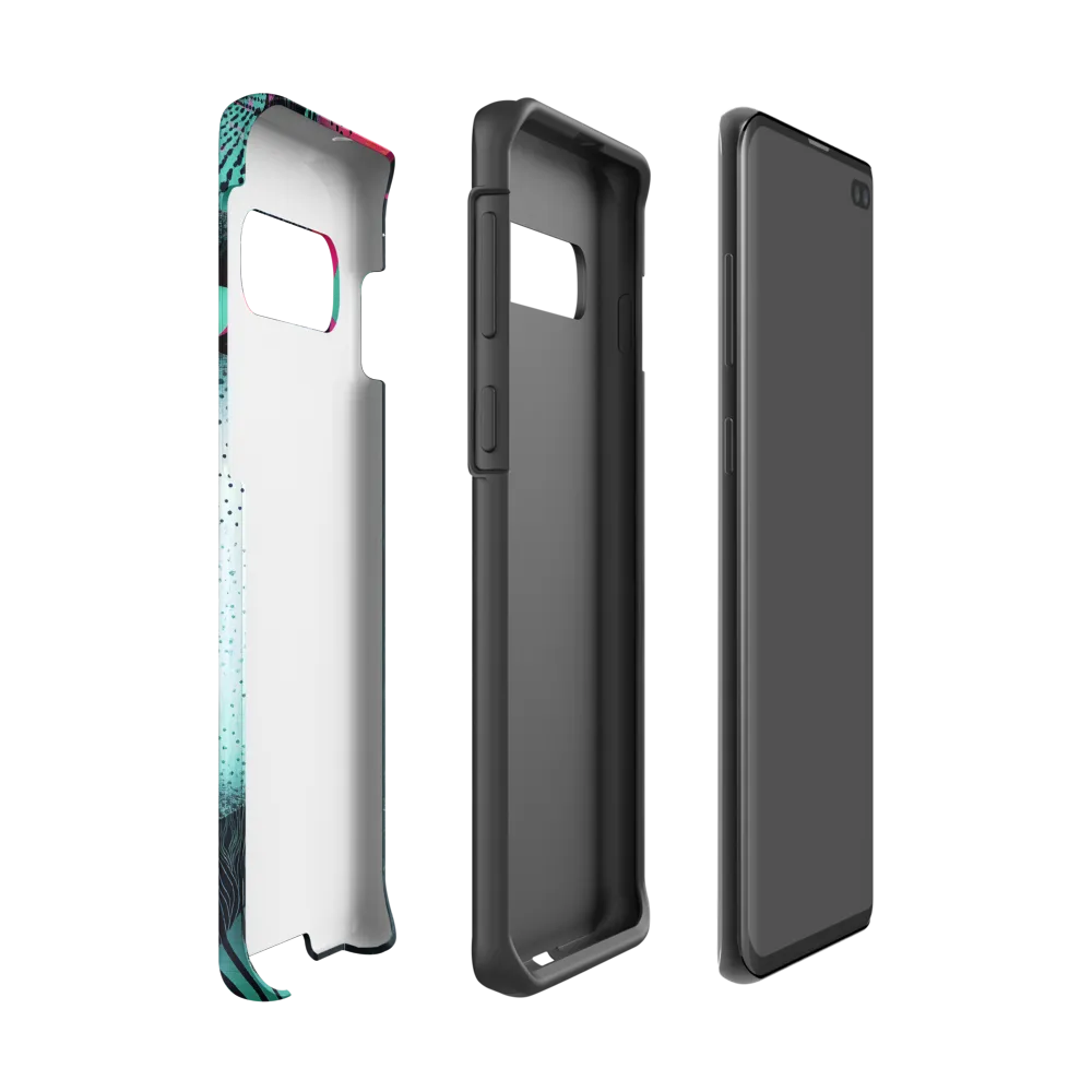 Mystical Beauty in Blue and Pink | Phone Case |  S10 | Tough Case | Matte