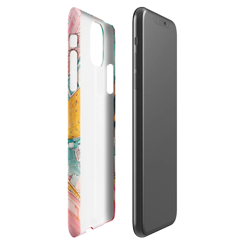 Vertical Horizons: A Surreal Cityscape Adventure | Phone Case |  11 Pro Max | Snap Case | Matte