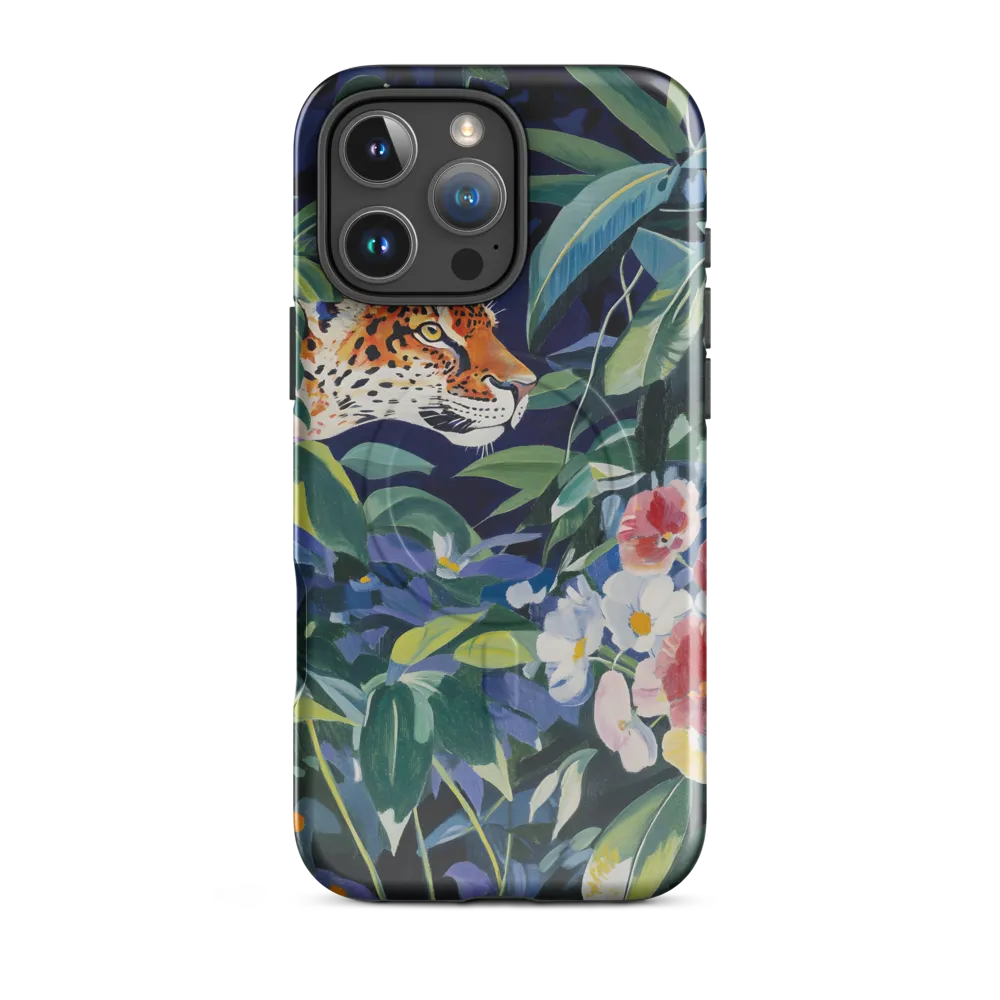 Hidden Majesty: The Jaguar Amongst Tropical Splendor | Phone Case |  16 Pro Max | MagSafe® Tough Case | Glossy