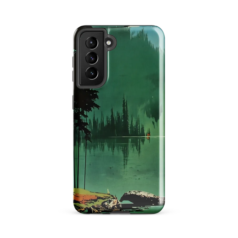 Serenity Reflected: A Tranquil Lake Scene