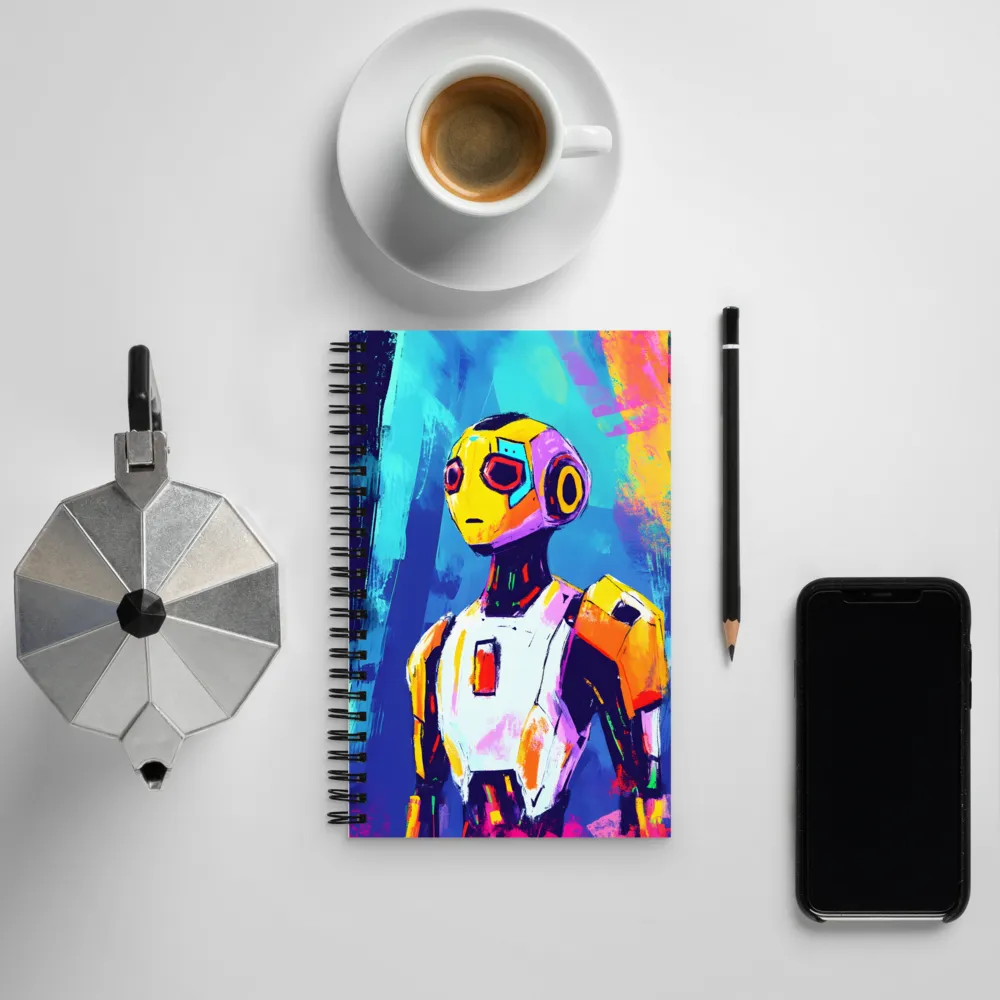 Curiosity of the Robot | Spiral Notebook