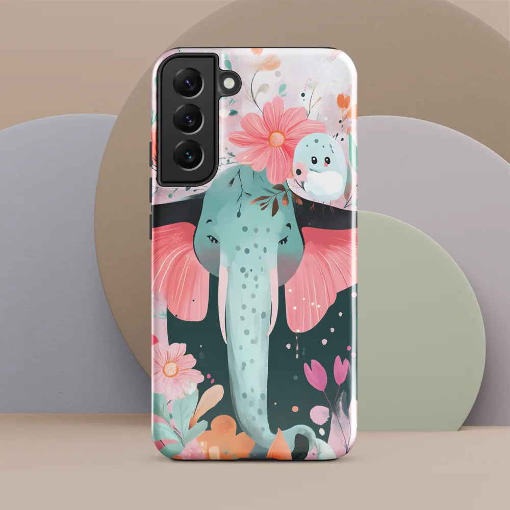 Whimsical Elephant in Bloom