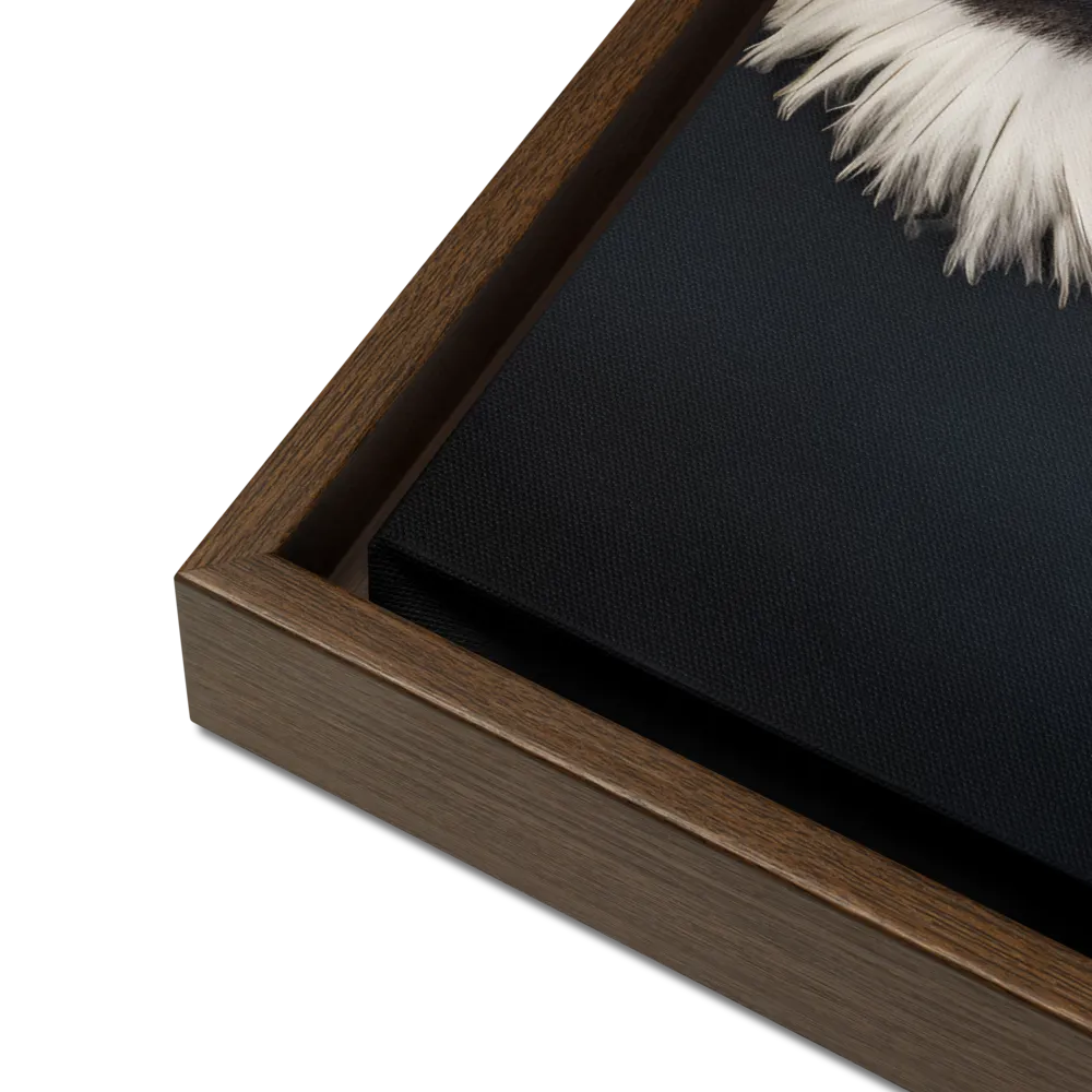Majestic Vulture Portrait | Canvas with Brown Frame | 18″×24″