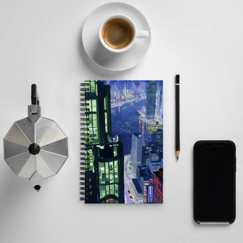 Urban Night Symphony | Spiral Notebook