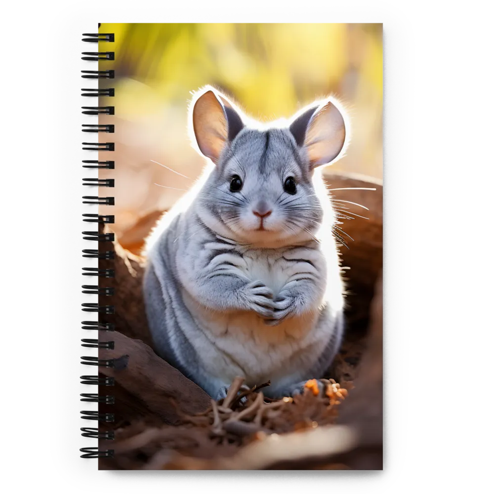 Gentle Whispers of Nature: The Chinchilla | Spiral Notebook