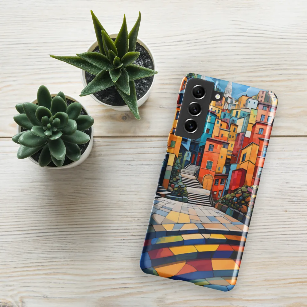 Vibrant Village: A Cubist Journey