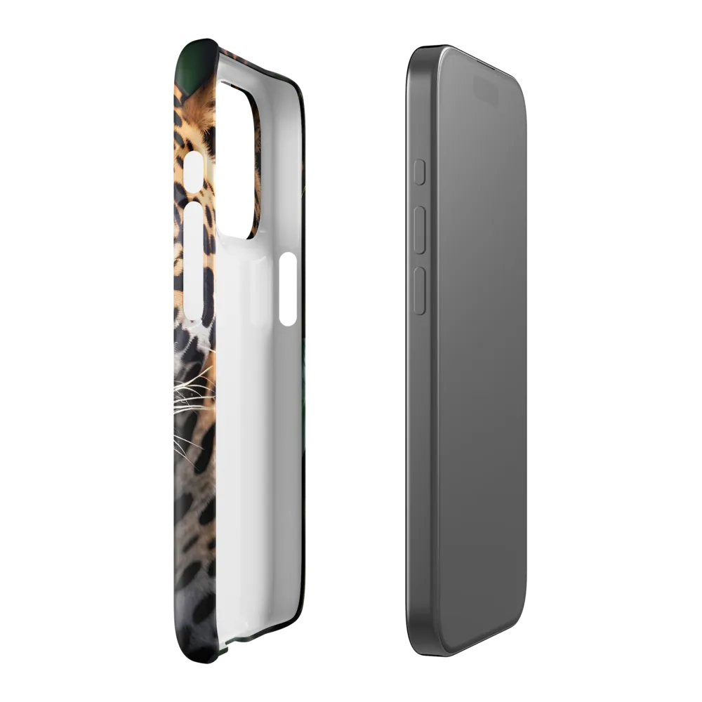 The Intensity of Nature: A Jaguar’s Gaze | Phone Case |  15 Pro | Snap Case | Glossy