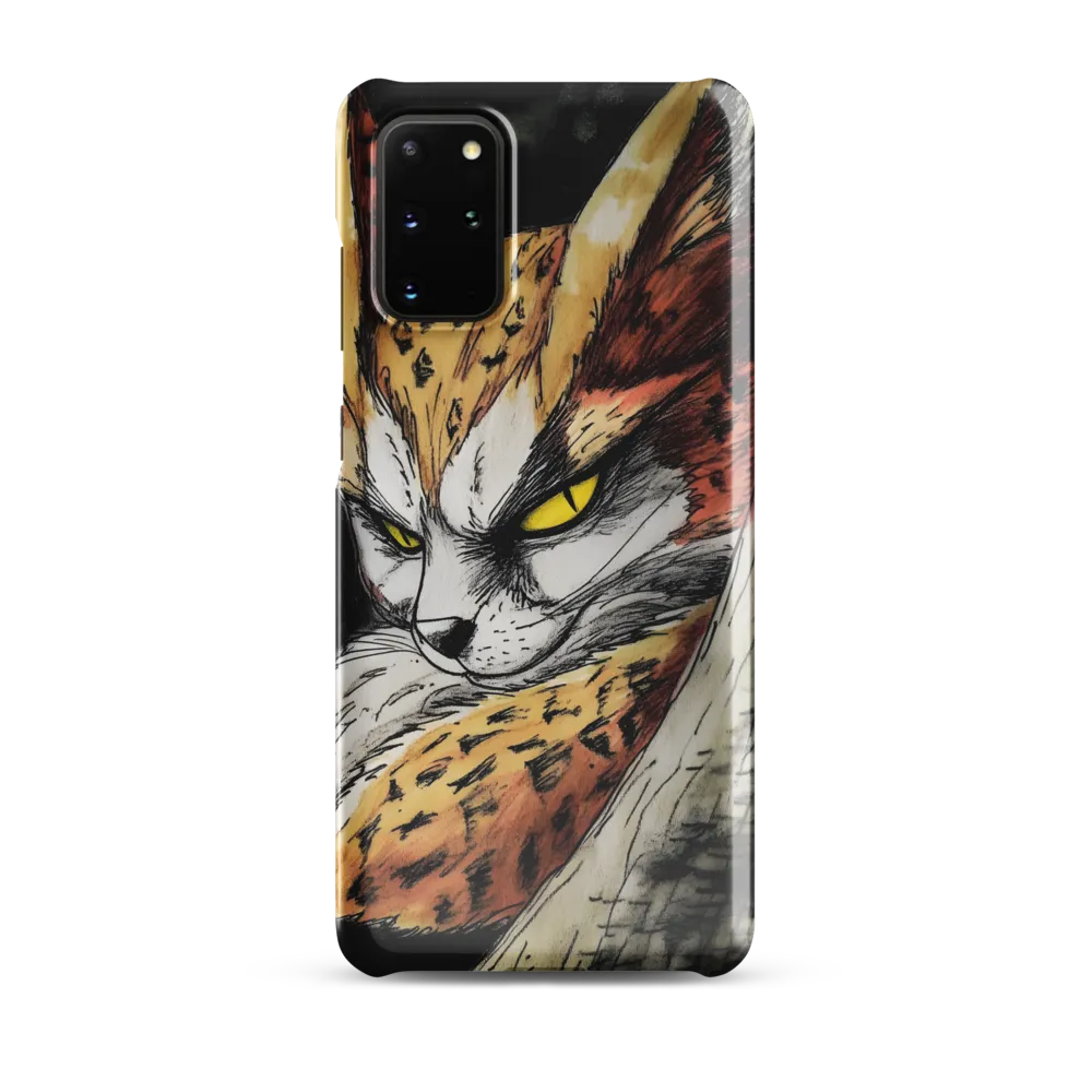 Fierce Gaze of the Wild Cat | Phone Case |  S20 Plus | Snap Case | Glossy
