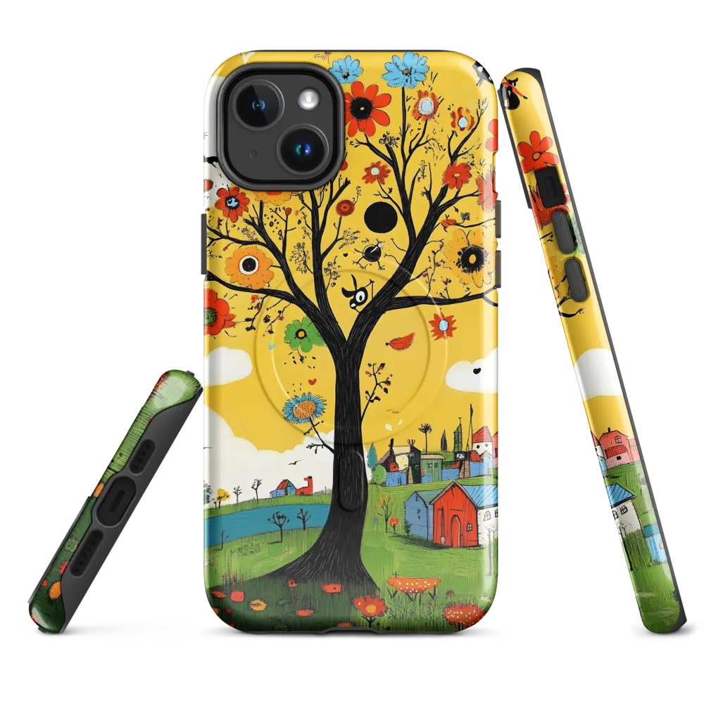 Whimsical Blooms of Life | Phone Case |  14 Plus | MagSafe® Tough Case | Glossy