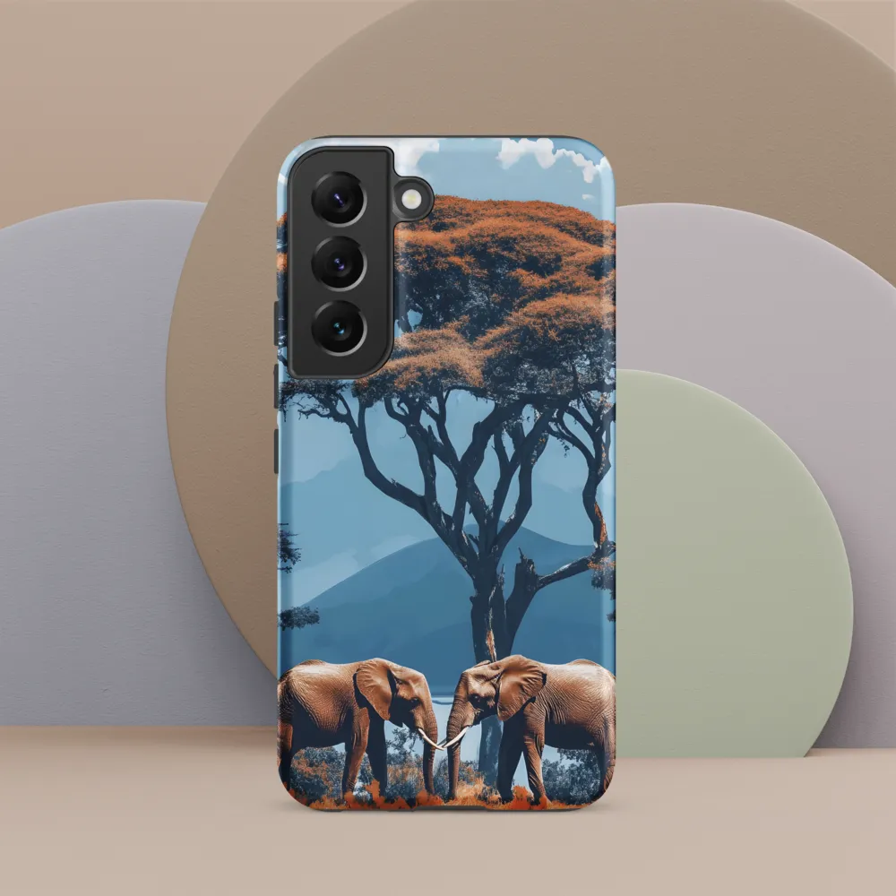 Elephants Amidst Serenity