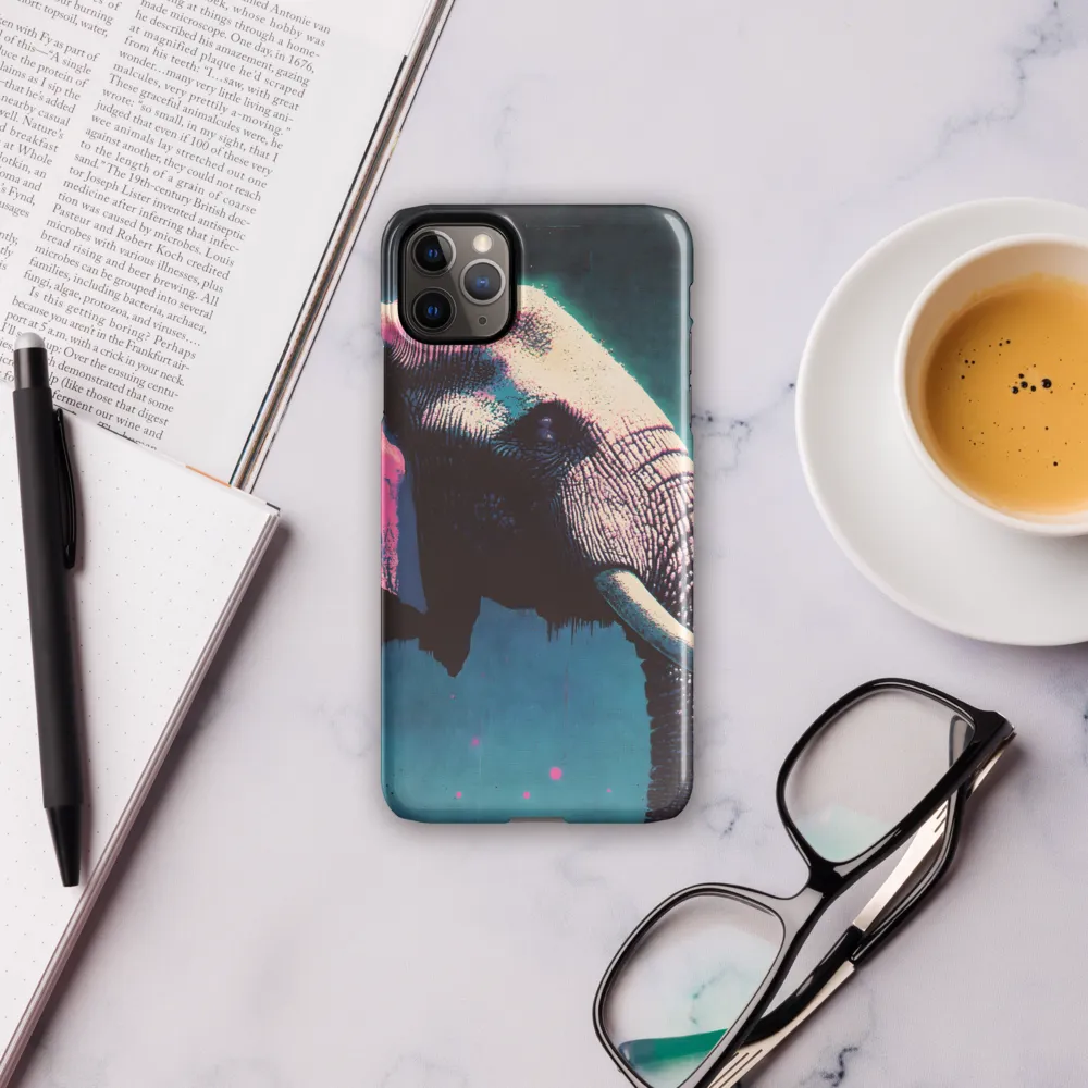 The Elephant in Neon | Phone Case |  11 Pro Max | Snap Case | Glossy