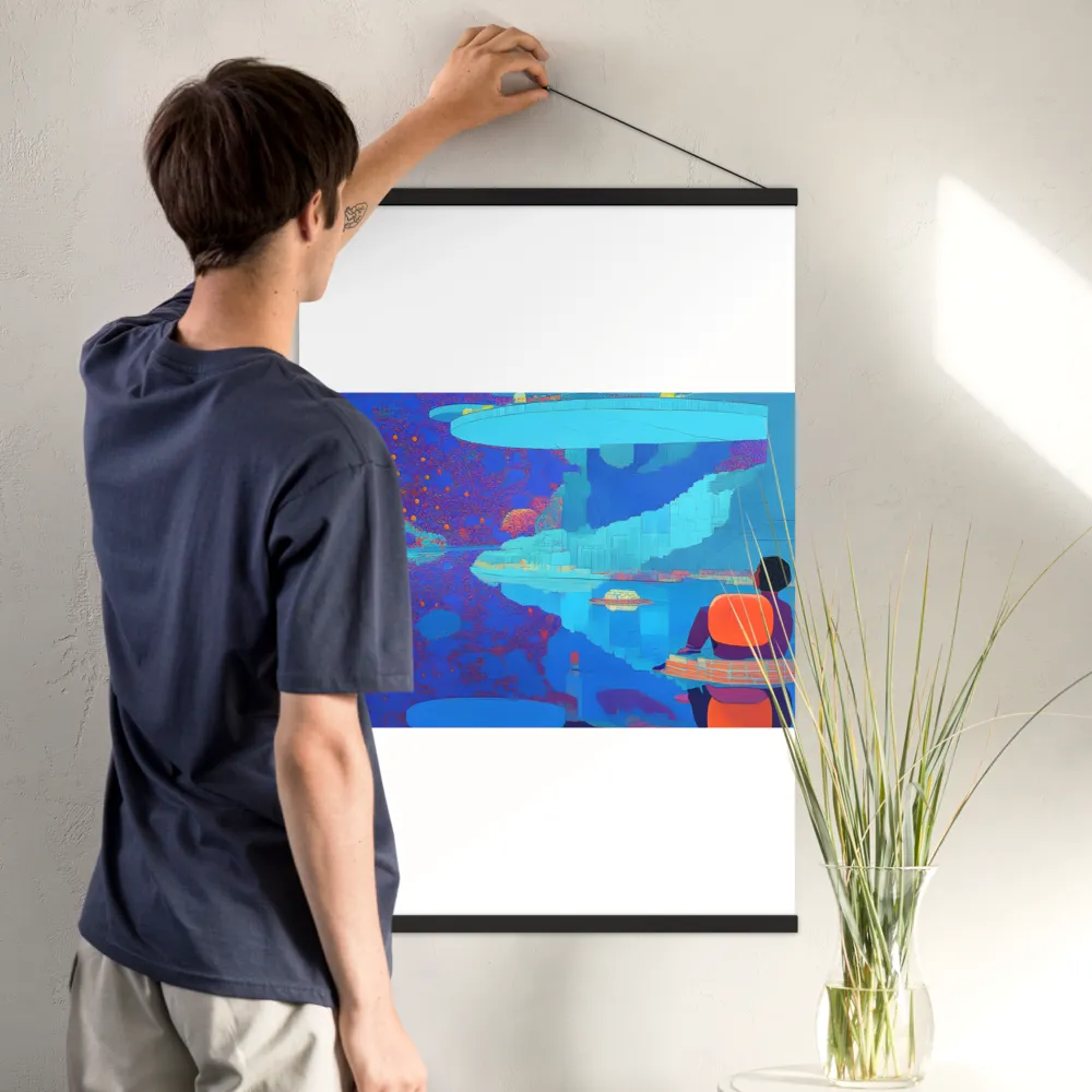 Reflections of Serenity | Poster With Black Wood Hanger | 24″×36″