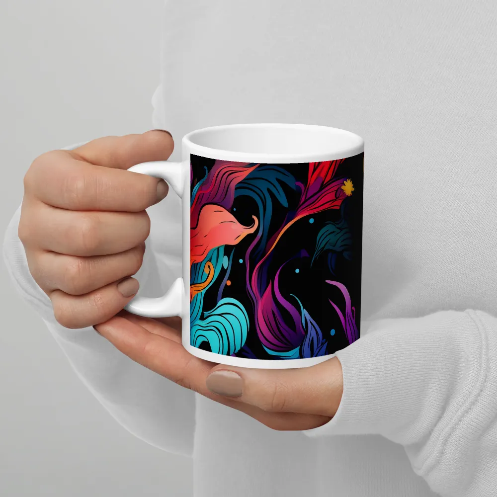 Floral Symphony | Mug with White inside | 11 oz