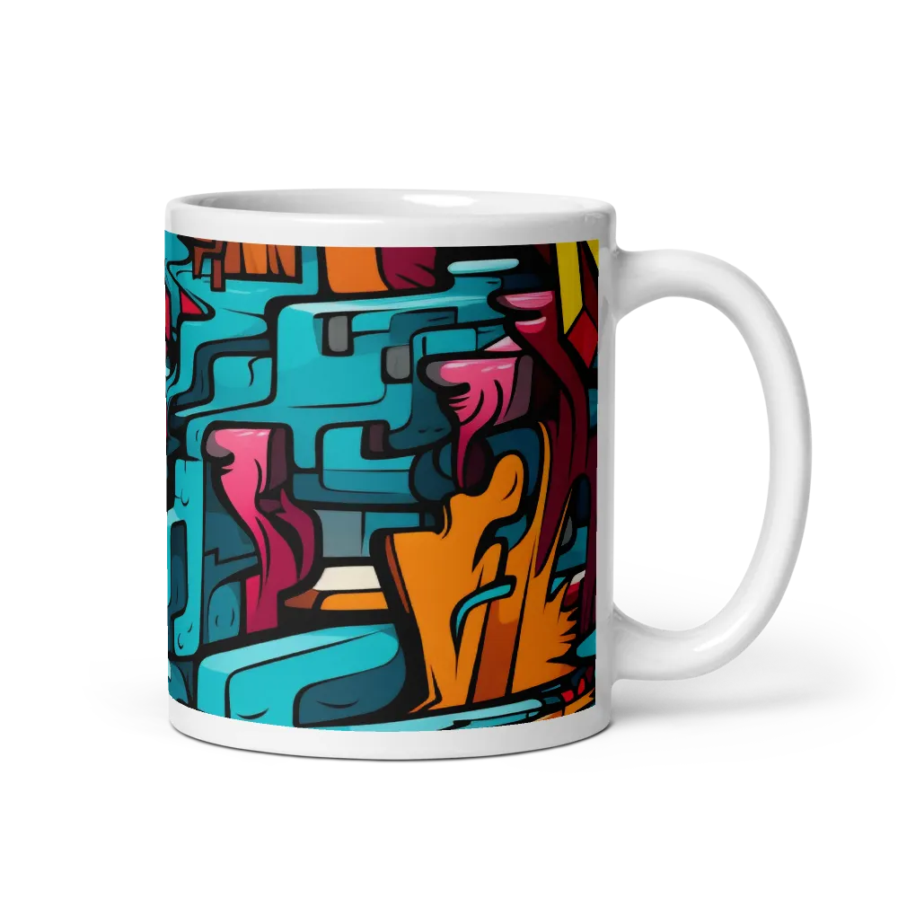 Urban Flow: A Graffiti Odyssey | Mug with White inside | 11 oz