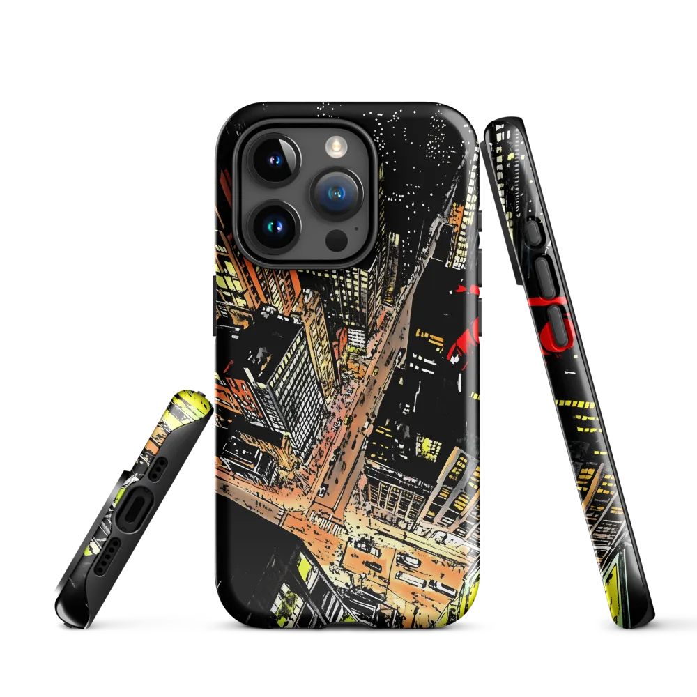 Urban Nightscape: A Bird's-eye View