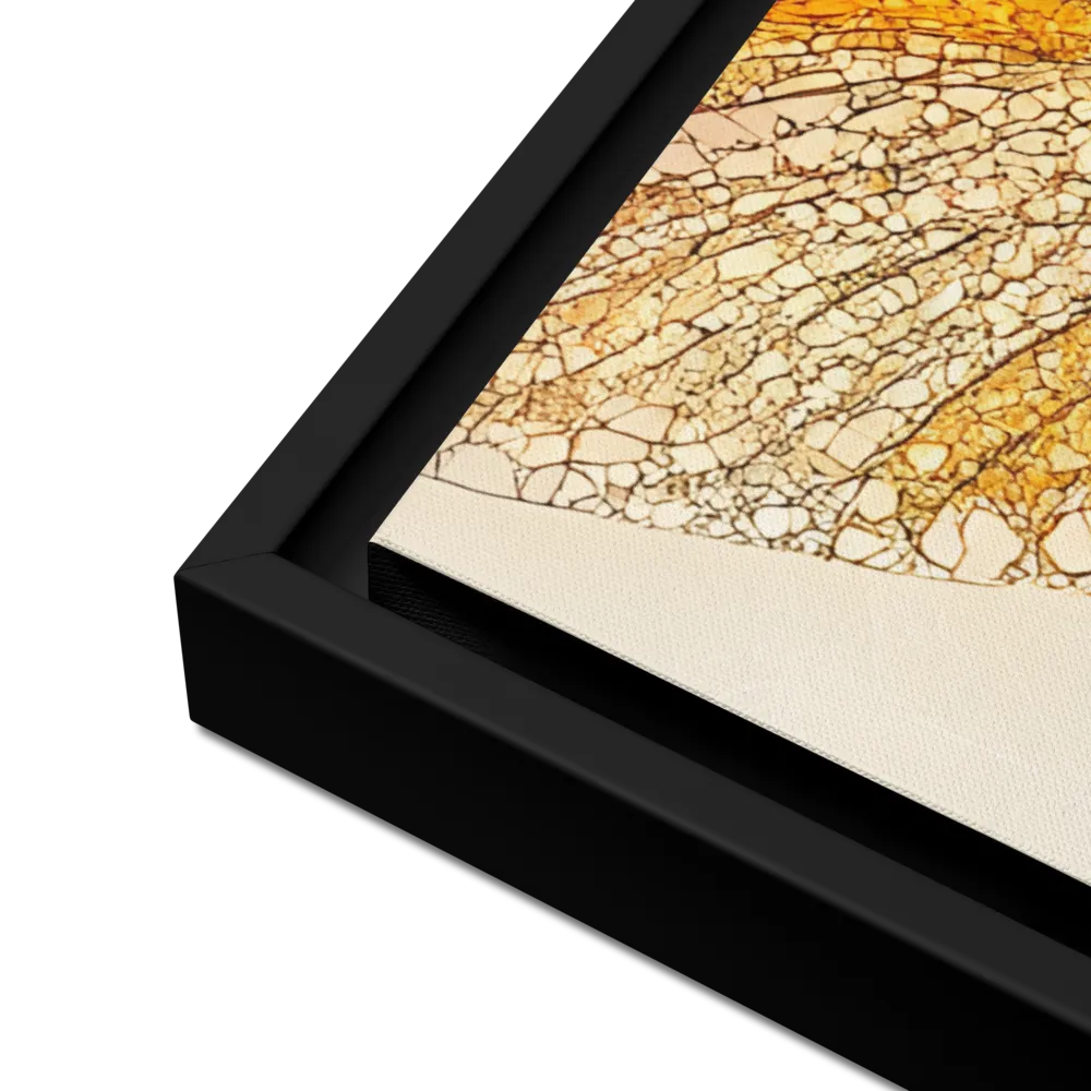 Whispers of the Frosted Meadow | Canvas with Black Frame | 24″×36″