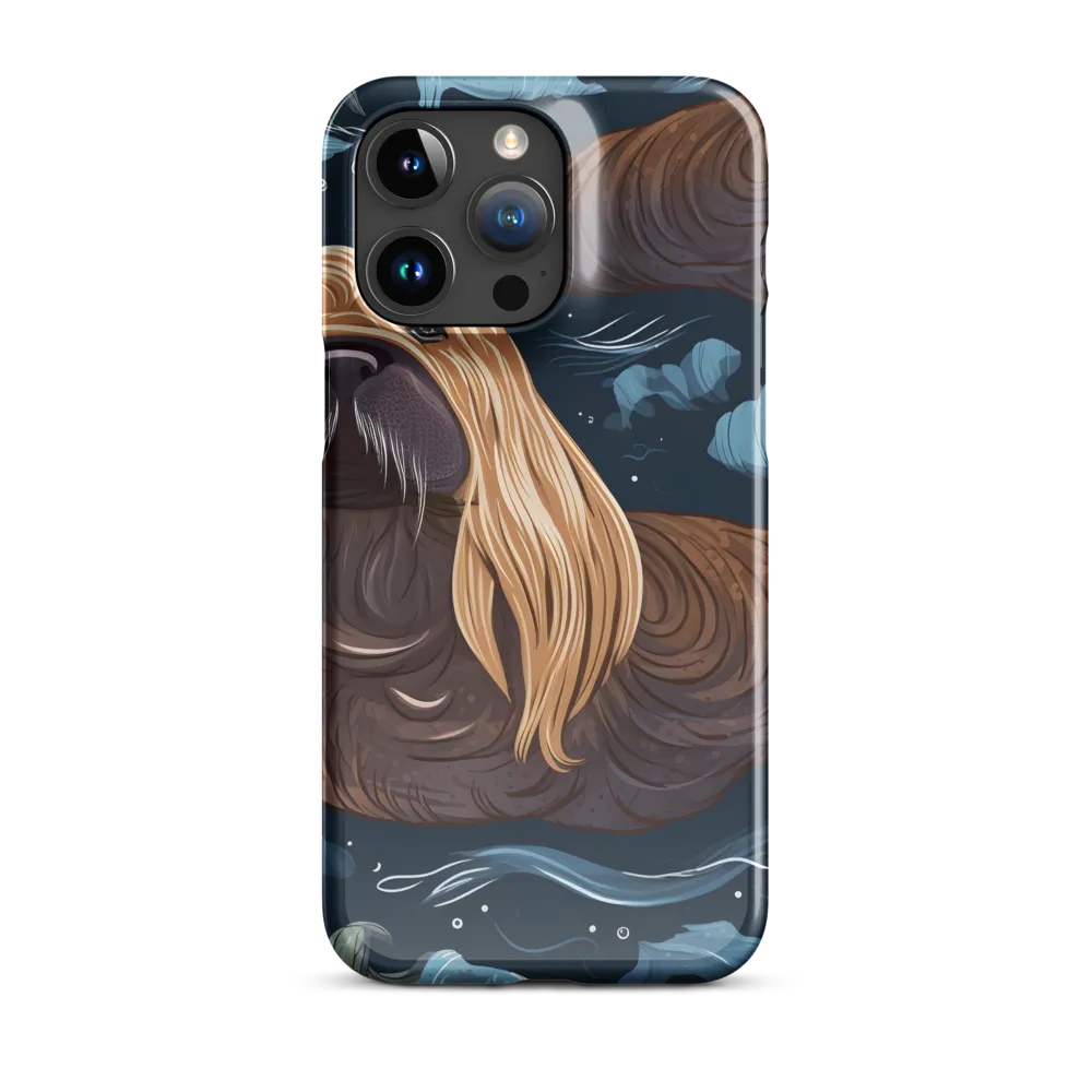 Whimsical Walruses in Deep Blue
