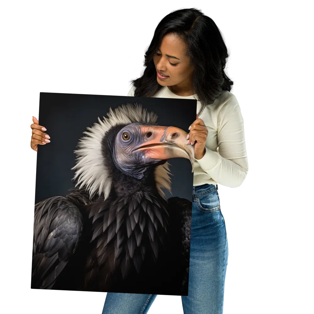 Majestic Vulture Portrait | Metal Print | 16″×20″