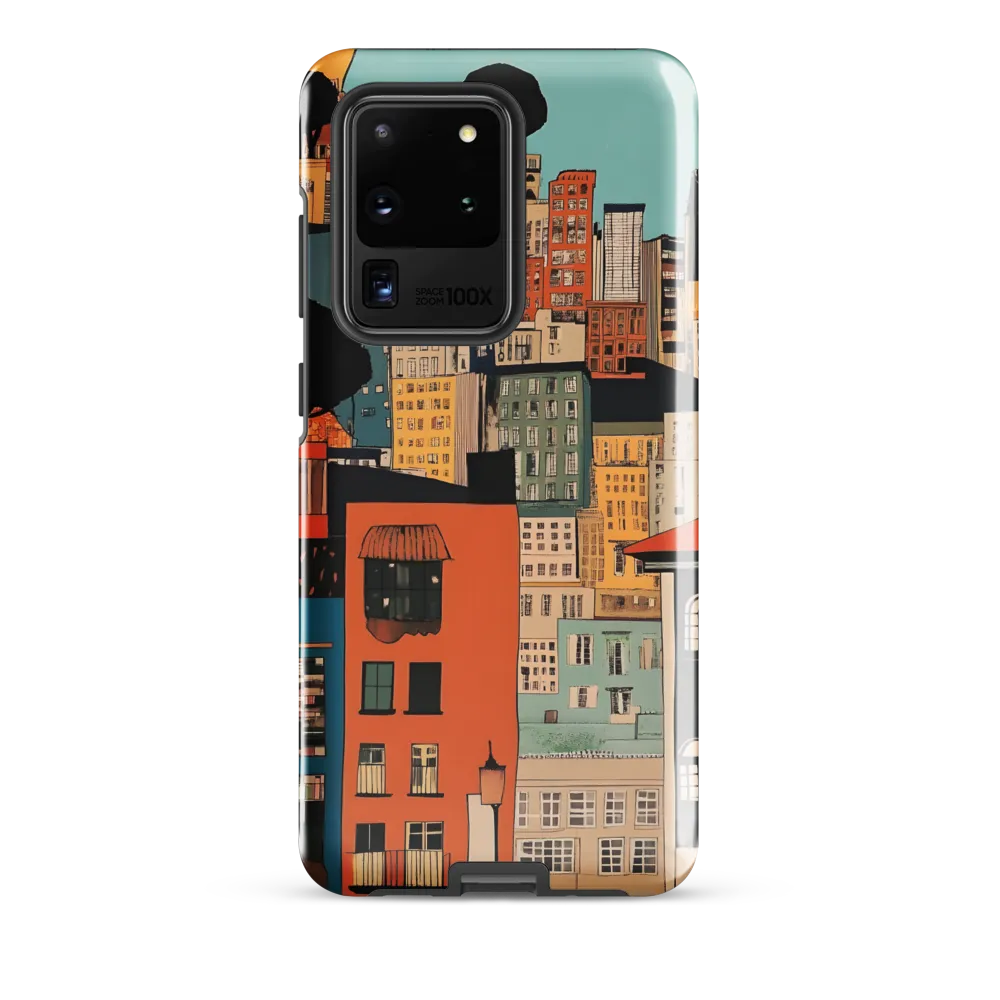 Urban Fusion: A Colorful Cityscape