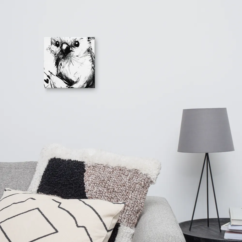 Whimsical Koala in Ink | Canvas | 12″×12″