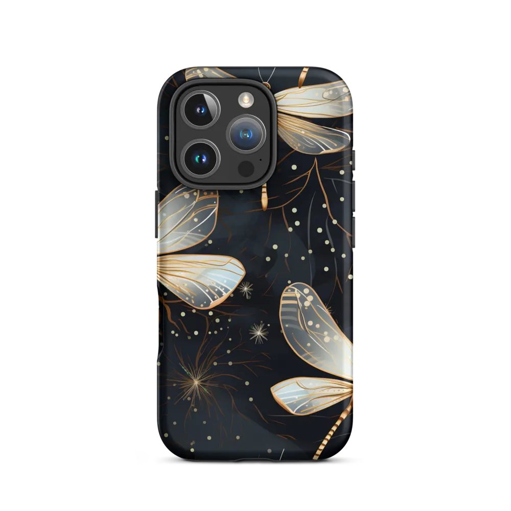 Ethereal Dance: Dragonflies in a Midnight Garden