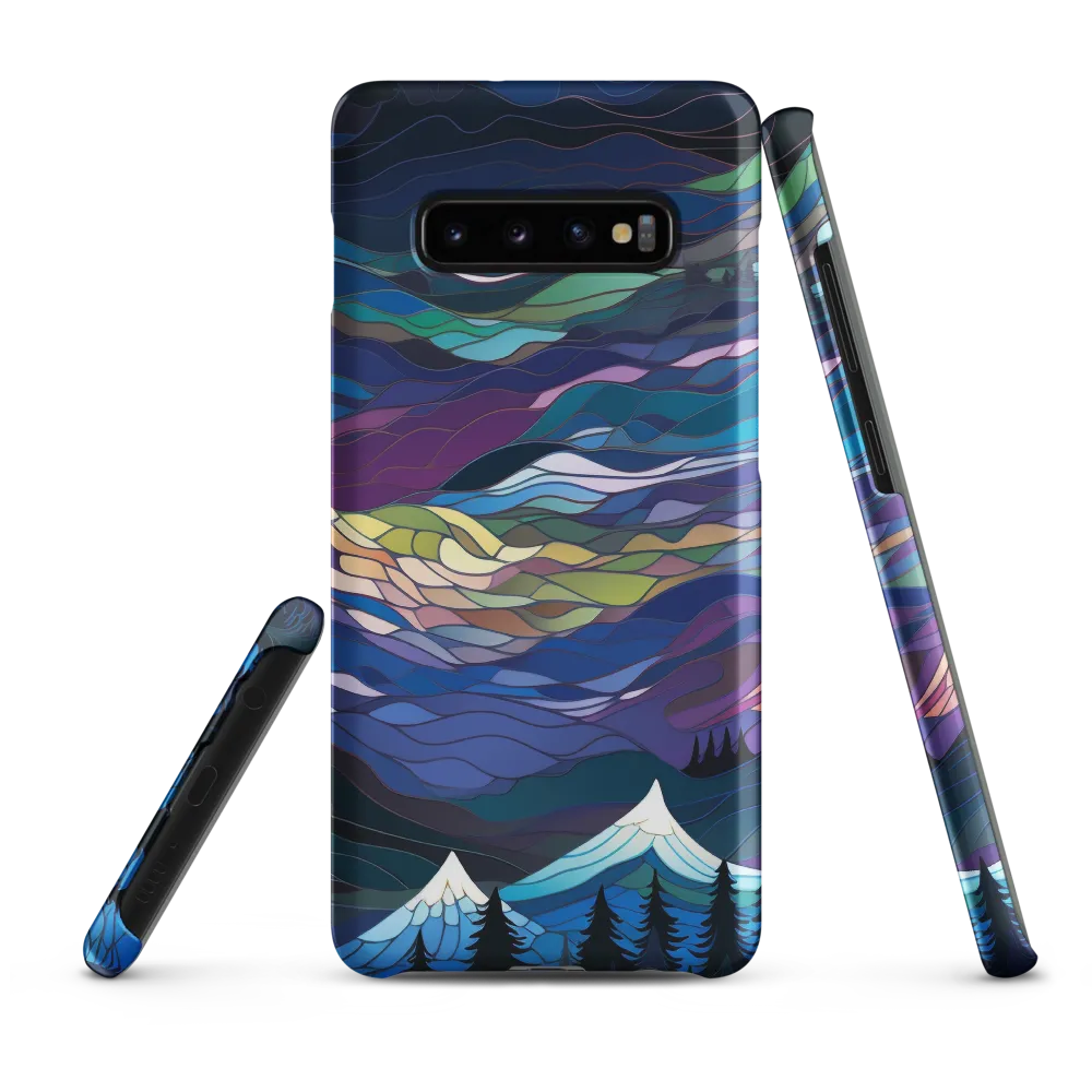 Twilight Peaks: An Abstract Mountain Landscape