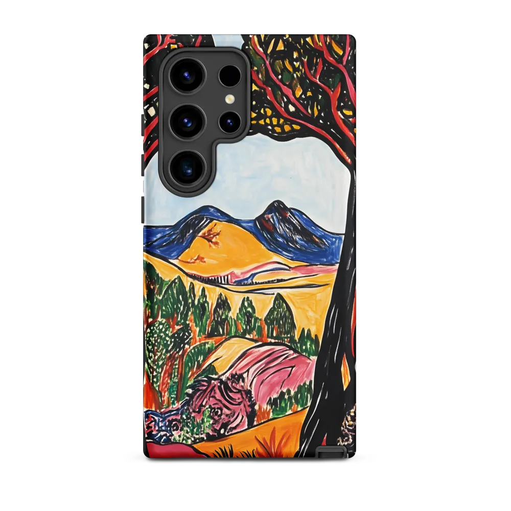 Vibrant Nature's Embrace | Phone Case |  S24 Ultra | Tough Case | Matte