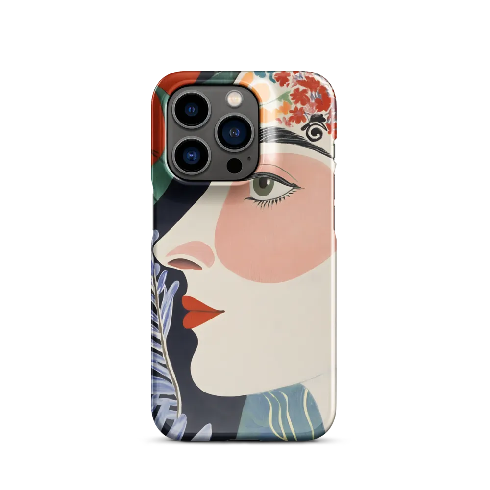 Floral Serenade: A Modern Portrait