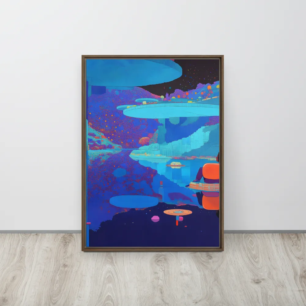 Reflections of Serenity | Canvas with Brown Frame | 20″×28″