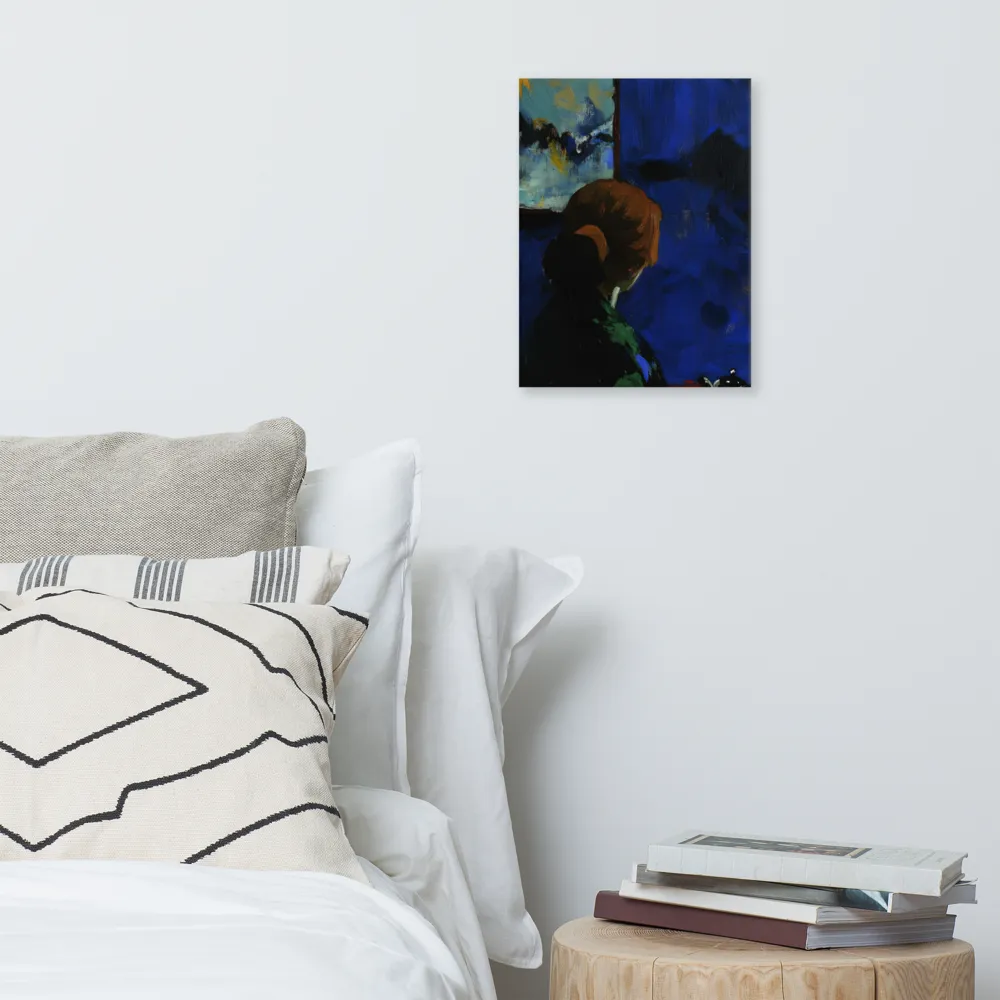 Contemplation Under the Night Sky | Canvas | 12″×16″