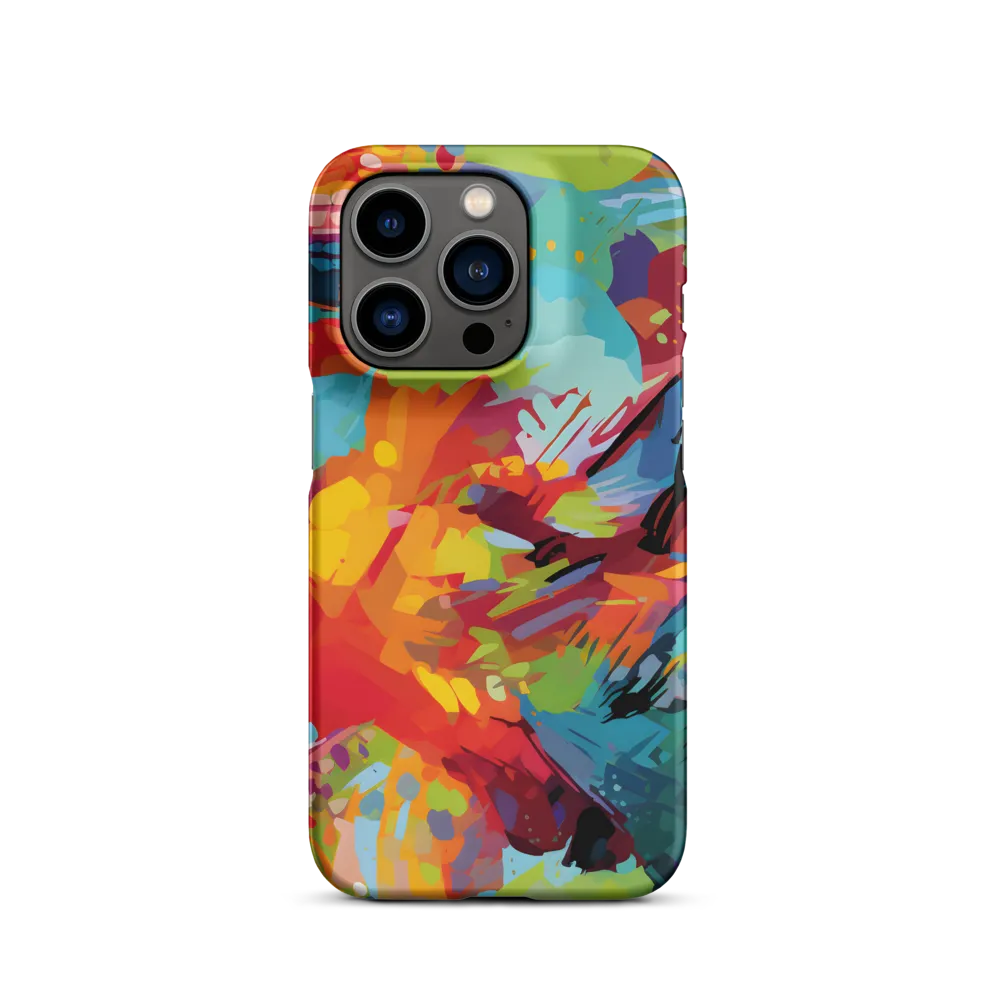 Colorful Lizard: An Abstract Adventure | Phone Case |  14 Pro | Snap Case | Matte