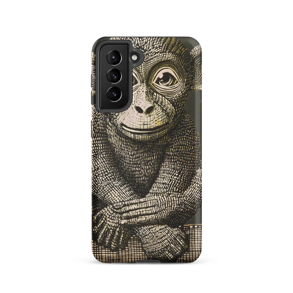 Intricate Primate Portrait | Phone Case |  S21 | Tough Case | Matte