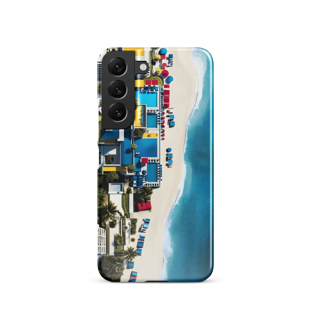 Coastal Harmony: An Aerial Oasis | Phone Case |  S22 | Snap Case | Glossy
