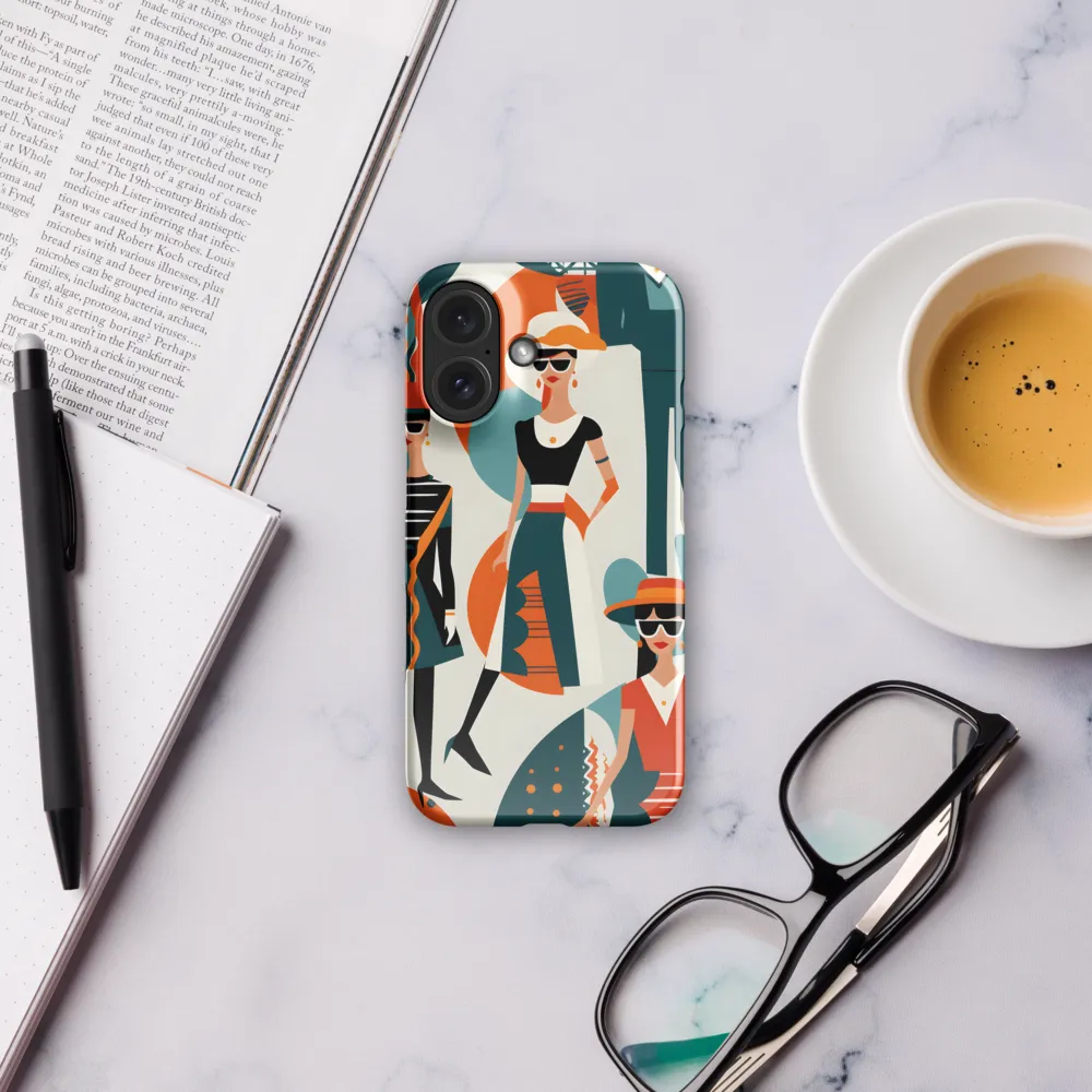 Chic Figures in Pop Art | Phone Case